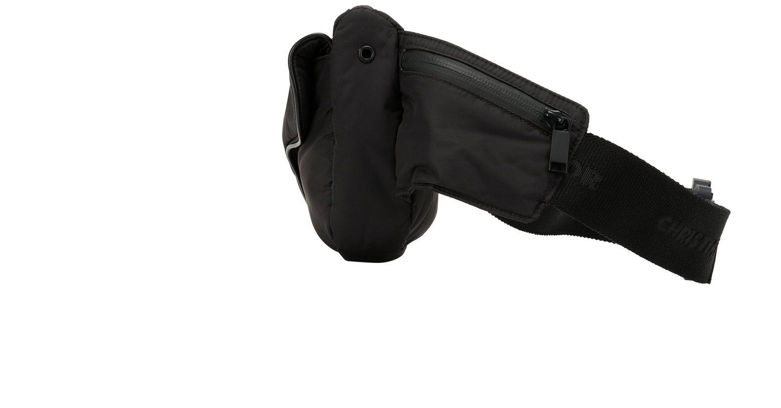 Saddle Belt Bag, &pound;950, Handbags, Black, Nylon, Bottom view